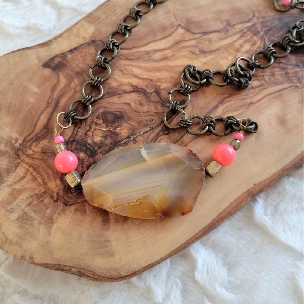OOAK Handmade Stone Necklace